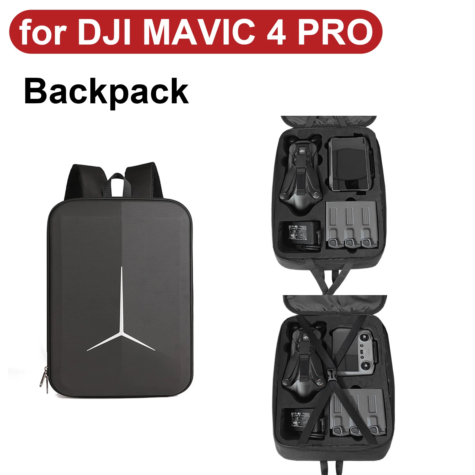 Drone Charging Hub - DJI MAVIC 4 PRO ドローン/コントローラー/充電ハブ用バックパック収納バッグ保護ケース EVA