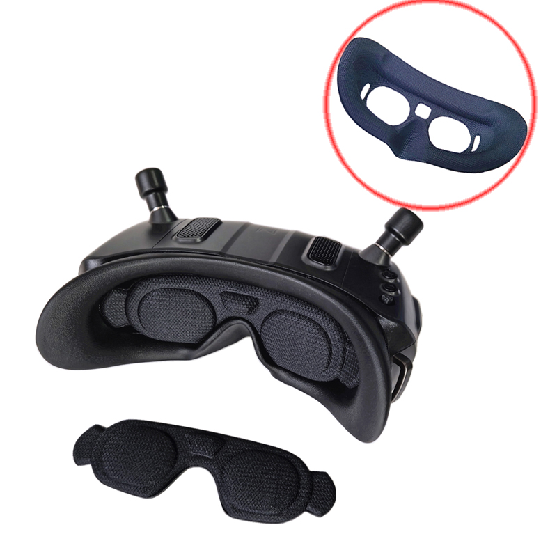 Drone Joystick Cover - Fpvデジタルメガネ交換用アイマスク、フォーム挿入プレートパッド、rcドローン用の黒のレンズ保護カバー、アバターhdゴーグルx