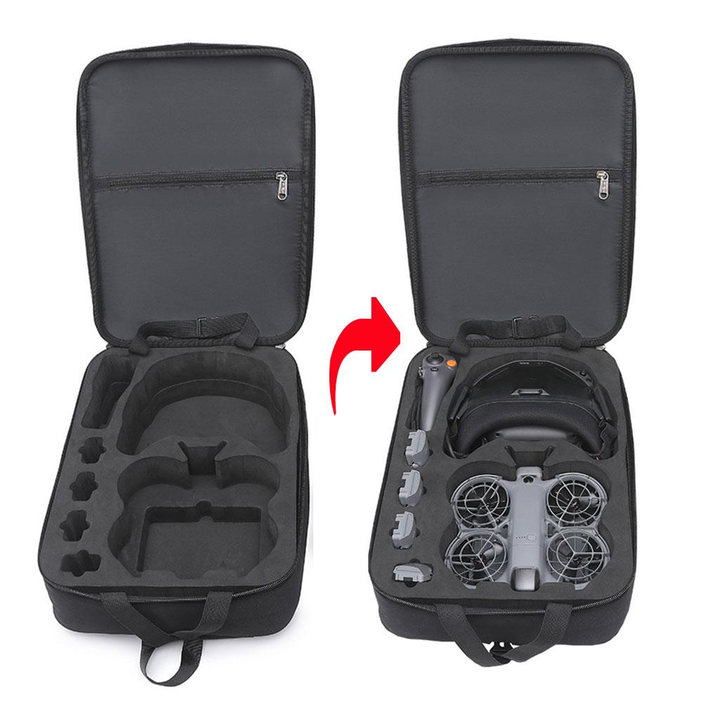 Drone Hard Shell Case - DJI Neo 2用ハードシェルバックパック、モーションフライモアコンボドローン用耐衝撃保護ケース、DJI Neo 2用ポータブル収納バッグ
