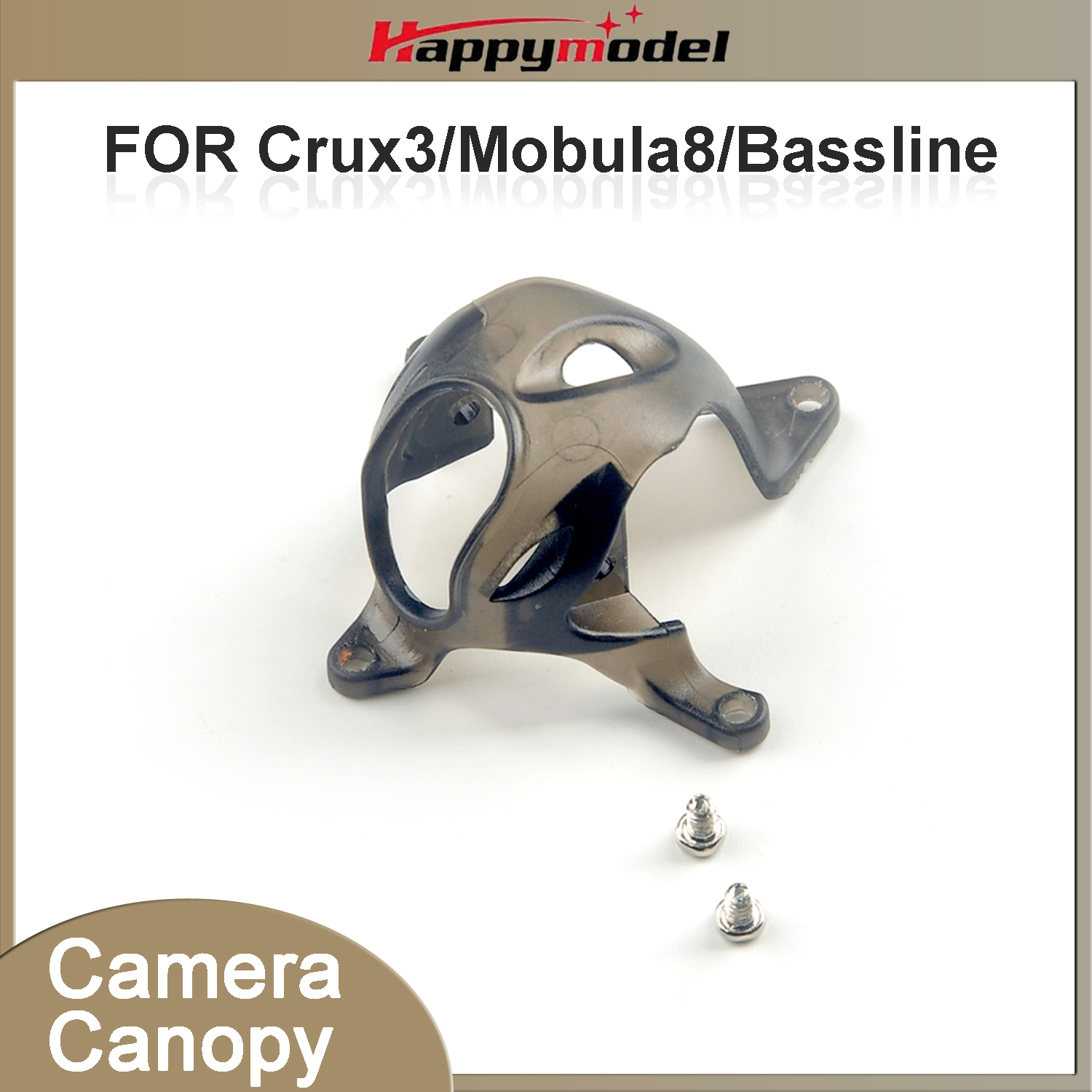 Drone Joystick Cover - Happymodel RC FPV Crux3 カメラ保護キャノピーカバー 調整可能な角度のキャノピー
