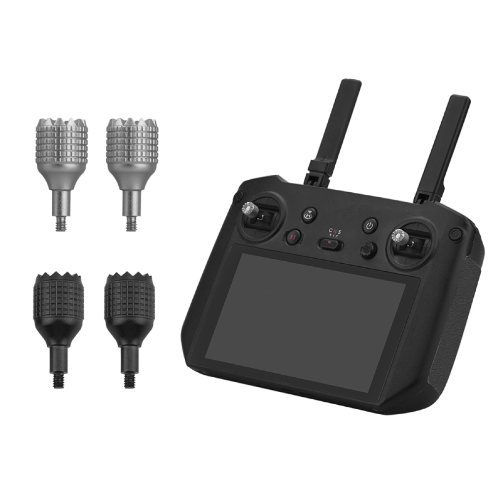 Drone Controller Screen - DJI RC PRO用リモートコントロールジョイスティック スクリーンマスターコントロールサムスティック付き ドローンアクセサリー シルバーブラック
