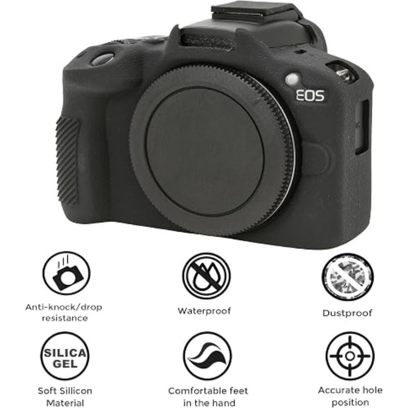 Canon Camera Eos R50 - R50シリコンアーマースキンカメラケースボディカバープロテクターカバーソフトケースバッグ キヤノン EOS R50 デジタルカメラ用