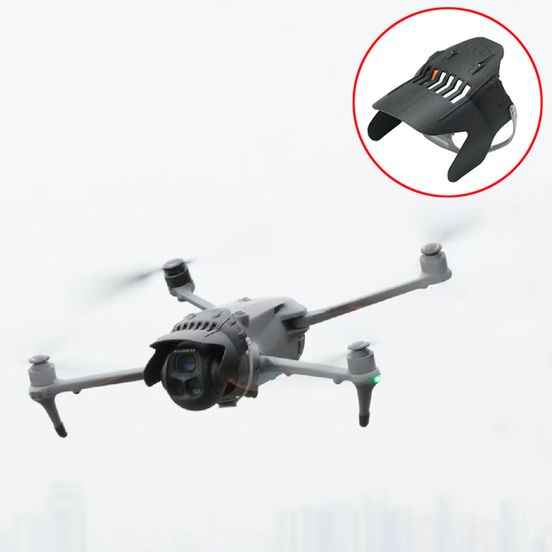 Drone Sun Shade - 1 個ジンバルプロテクターレンズフードアンチスクラッチアンチグレア保護サンシェード軽量ガード部品 DJI Mavic 4Pro RC