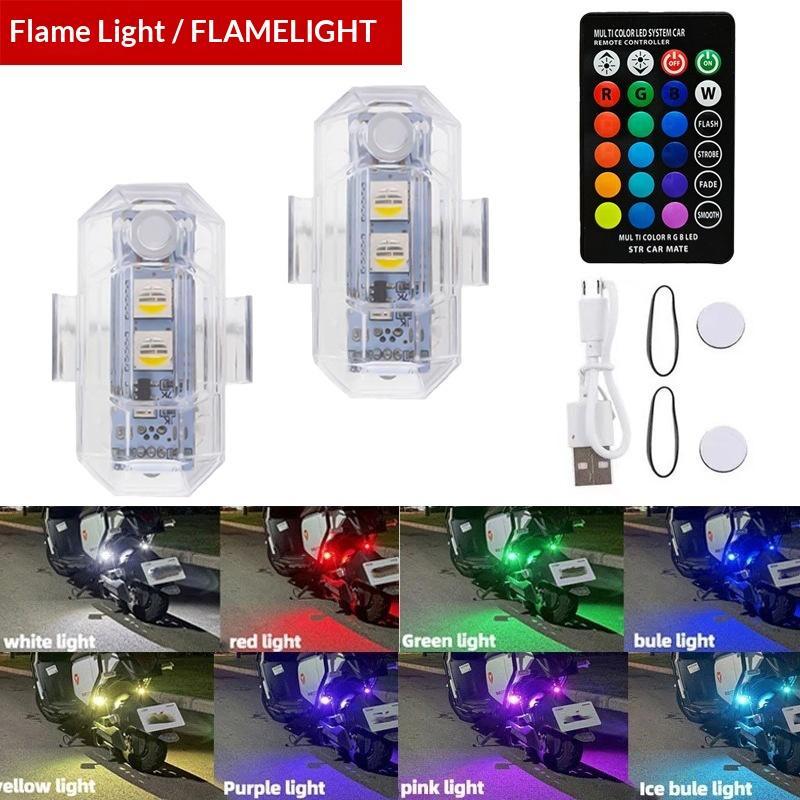 オートバイ LED RGB 警告灯ユニバーサルミニ信号灯ドロ - Drone Strobe Light のレビューと価格