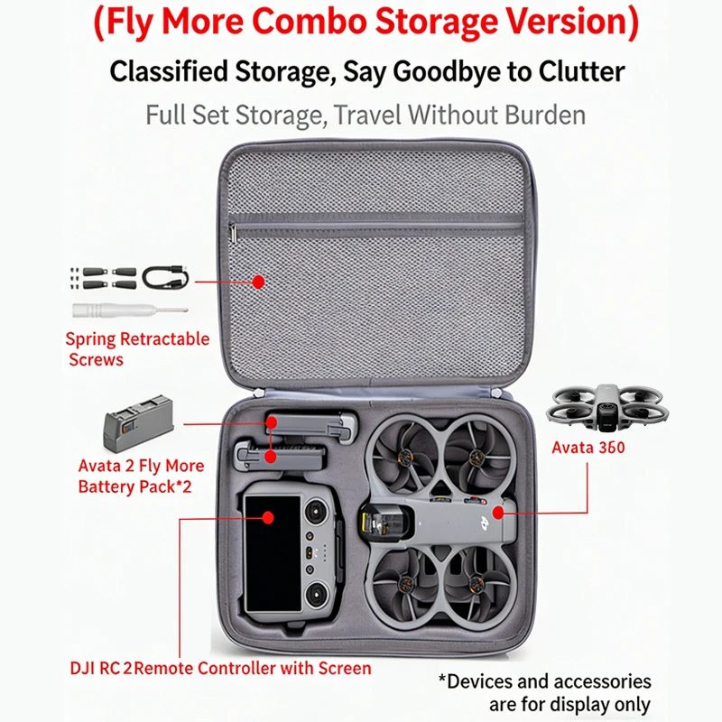 耐衝撃キャリングケース DJI Avata 360 ハードシ - Drone Hard Shell Case のレビューと価格