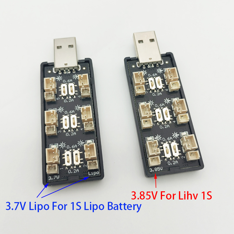 RCドローン用USBバッテリー充電器アダプター,6ch,1s - Drone Battery Adapter のレビューと価格