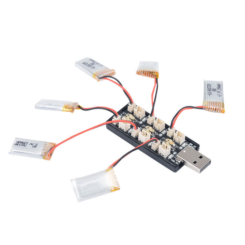 RCドローン用USBバッテリー充電器アダプター,6ch,1s - Drone Battery Adapter のレビューと価格