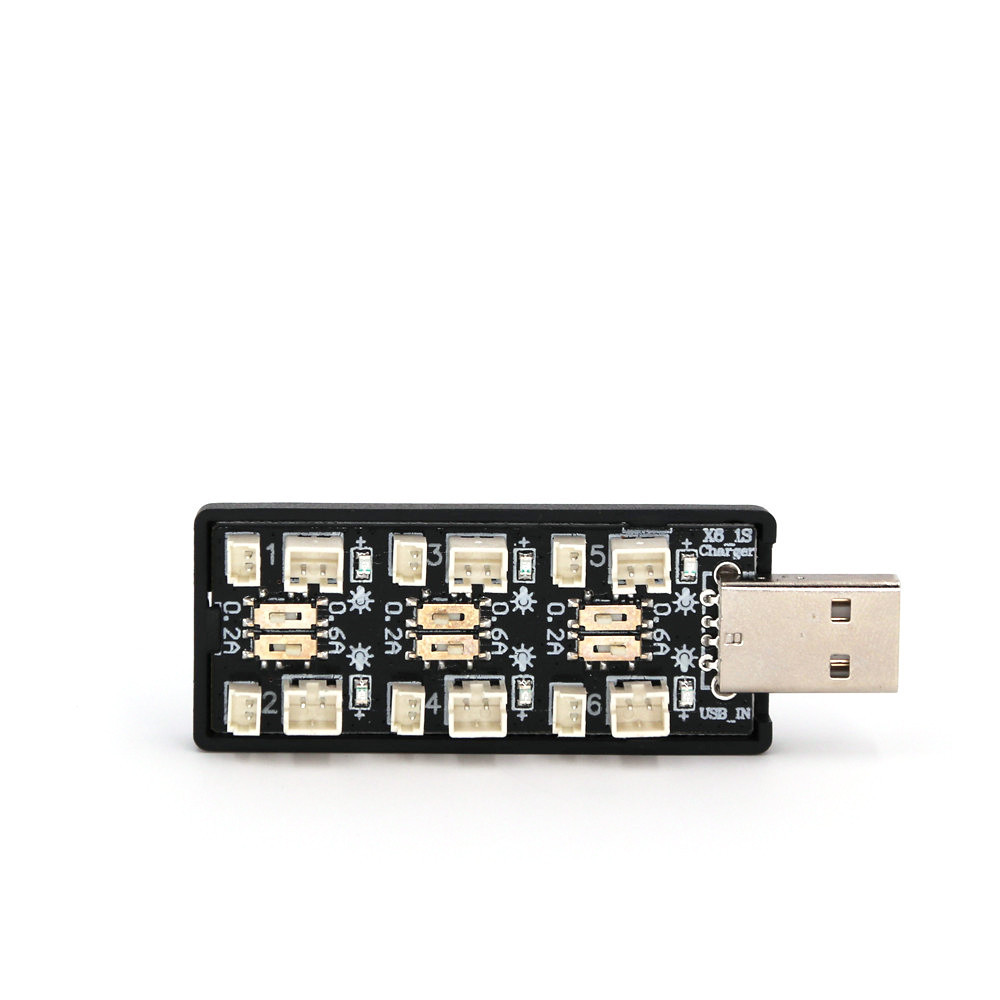 RCドローン用USBバッテリー充電器アダプター,6ch,1s - Drone Battery Adapter のレビューと価格