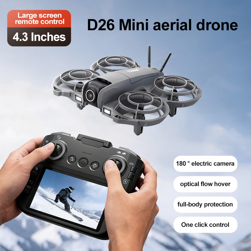 D26 ドローン 4K 空撮HD 180 °   カメラ付き - Drone Battery Adapter のレビューと価格