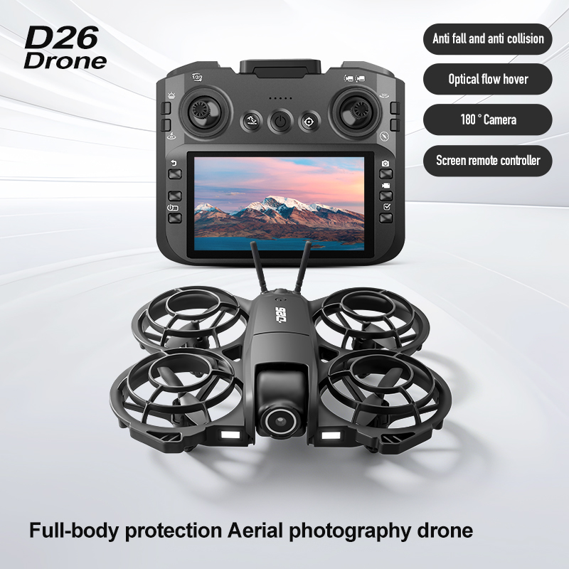 D26 ドローン 4K 空撮HD 180 °   カメラ付き - Drone Battery Adapter のレビューと価格