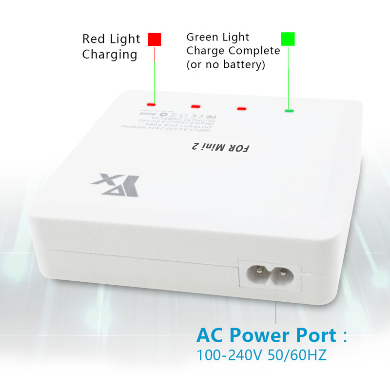 YX 6in1高速スマートバッテリー充電ハブ（USBポート付 - Drone Charging Hub のレビューと価格