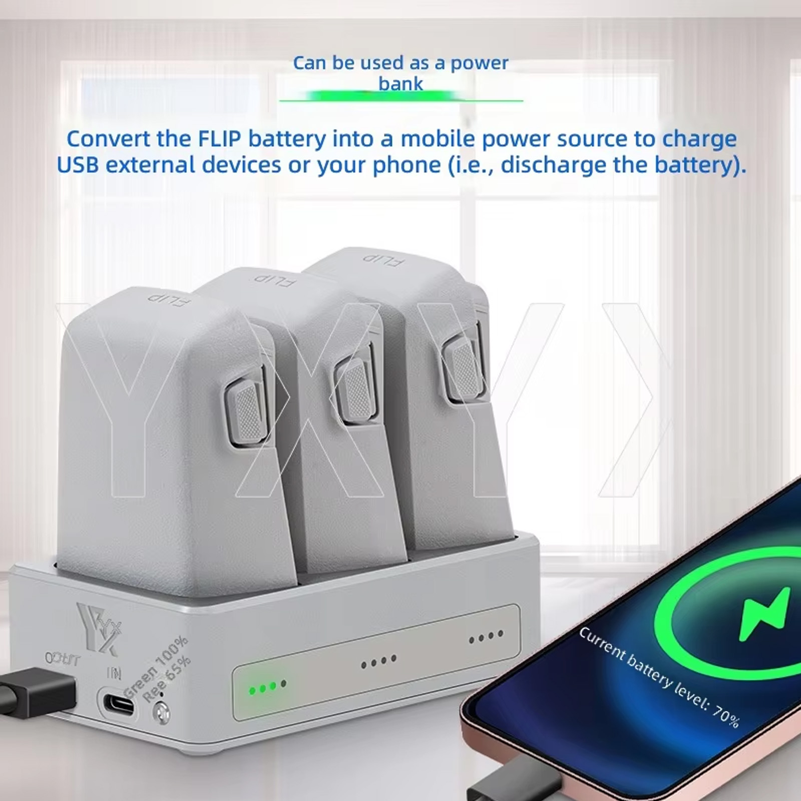 新しい 3 ポートバッテリー充電器ハブ Dji フリップドロ - Drone Charging Hub のレビューと価格