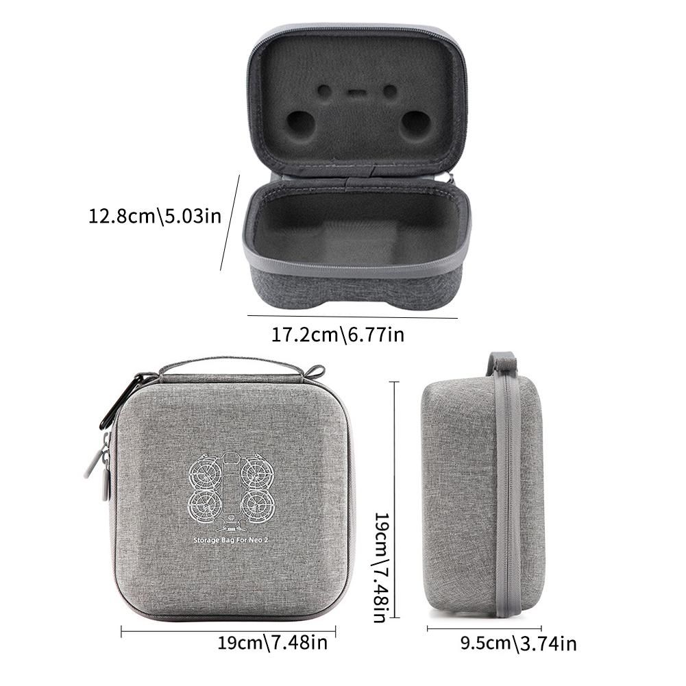   dji Neo2 キャリングバッグ PU + ライクラハ - Drone Hard Shell Case のレビューと価格
