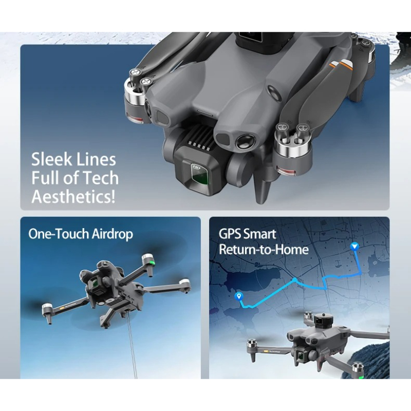 折りたたみ式RCクアッドコプターAE51 GPSドローン 4 - Drone Controller Screen のレビューと価格