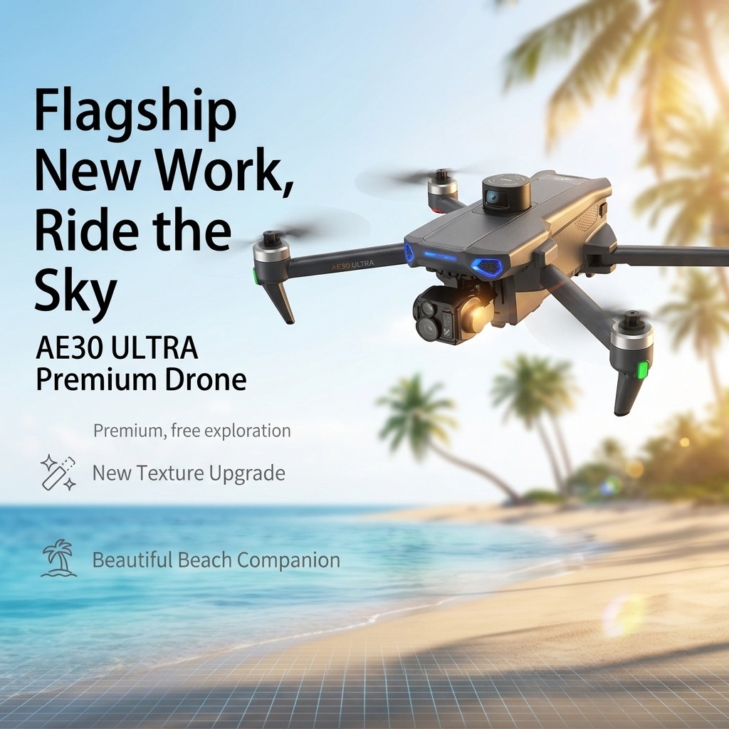 新しい AE30 ウルトラ GPS ドローン 4K プロフェ - Drone Controller Screen のレビューと価格