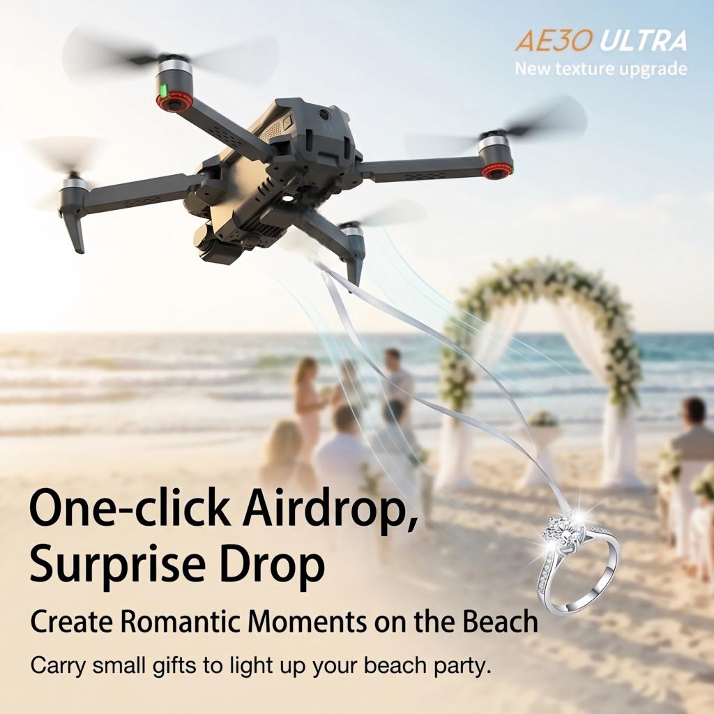 新しい AE30 ウルトラ GPS ドローン 4K プロフェ - Drone Controller Screen のレビューと価格